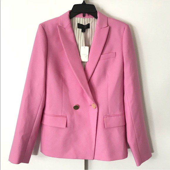 j crew dover blazer pink